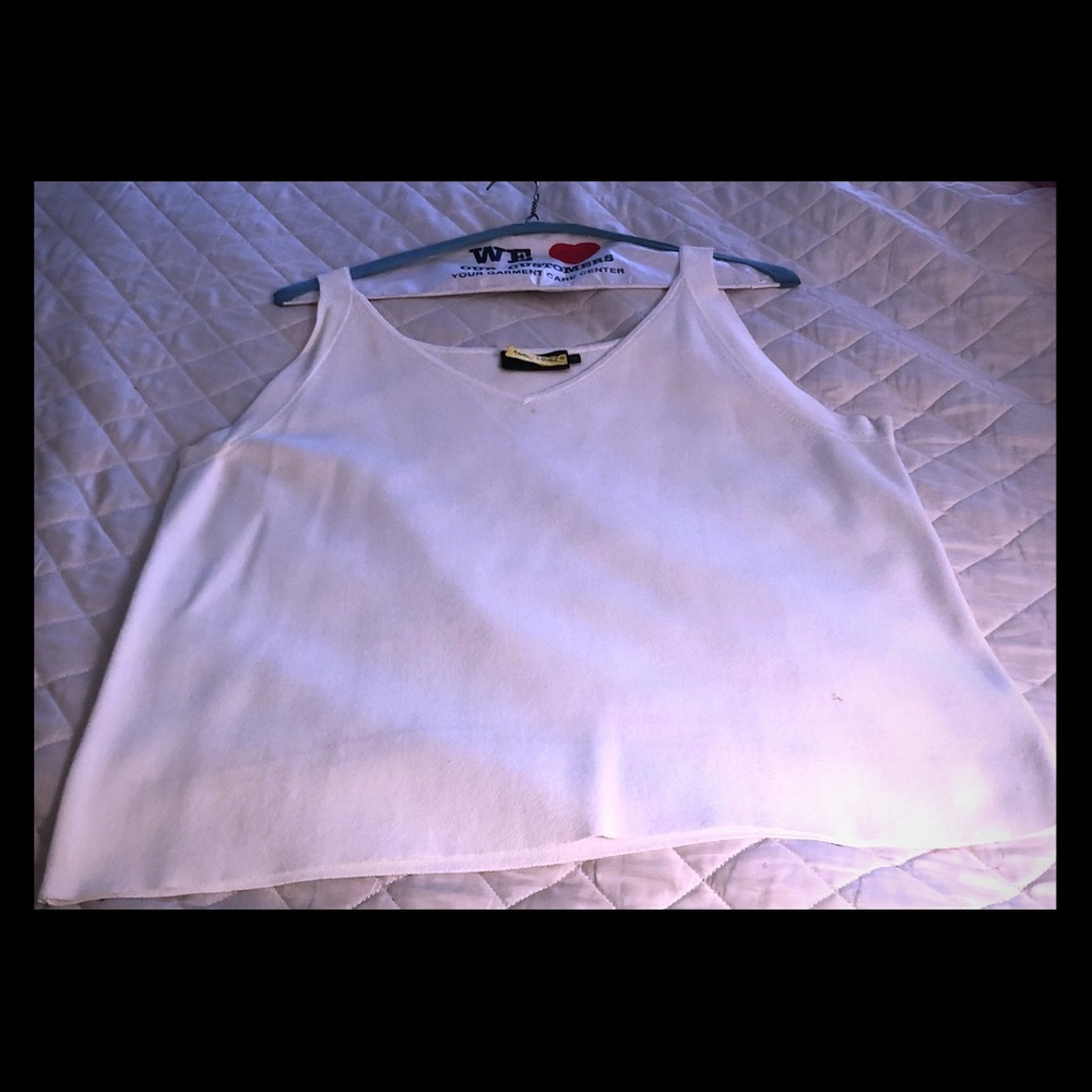 DANA BUCHMAN Tank Top Plus Size White
